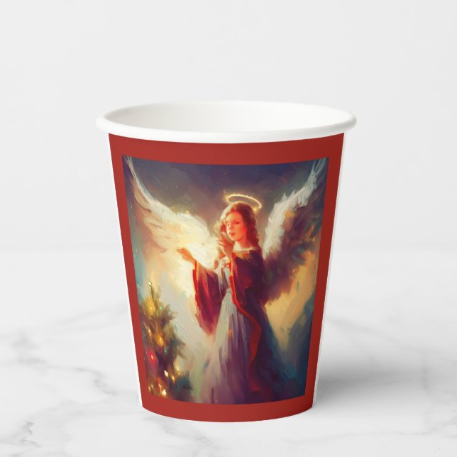Christmas Angel 3 Paper Cups (Front)