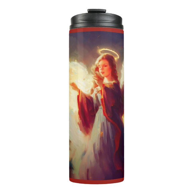 Christmas Angel 3 Thermal Tumbler (Front)