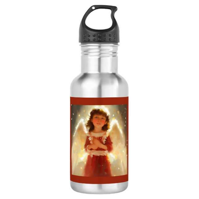 Christmas Angel 4 532 Ml Water Bottle (Front)
