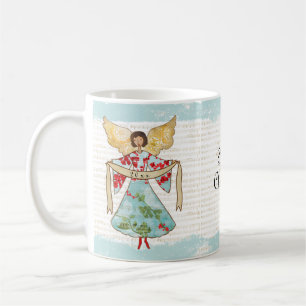 Christmas Angel Add Year Coffee Mug