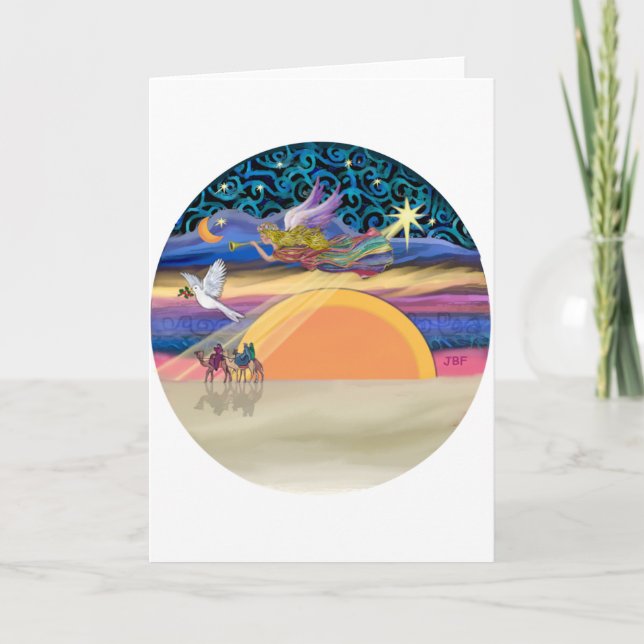 Christmas Angel - Add Your Pet Holiday Card (Front)