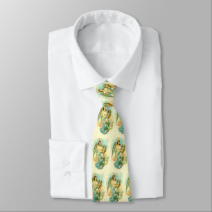 Christmas angel and child tie