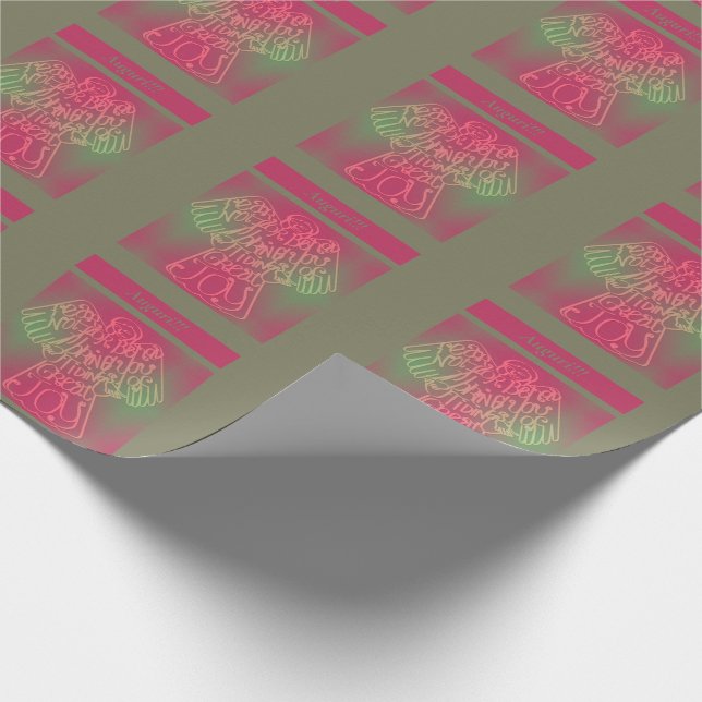 Christmas Angel "Behold..."Wrapping Paper (Corner)