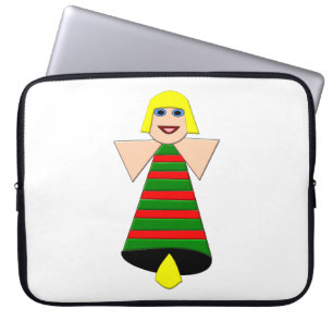 Christmas Angel Bell Laptop Bag