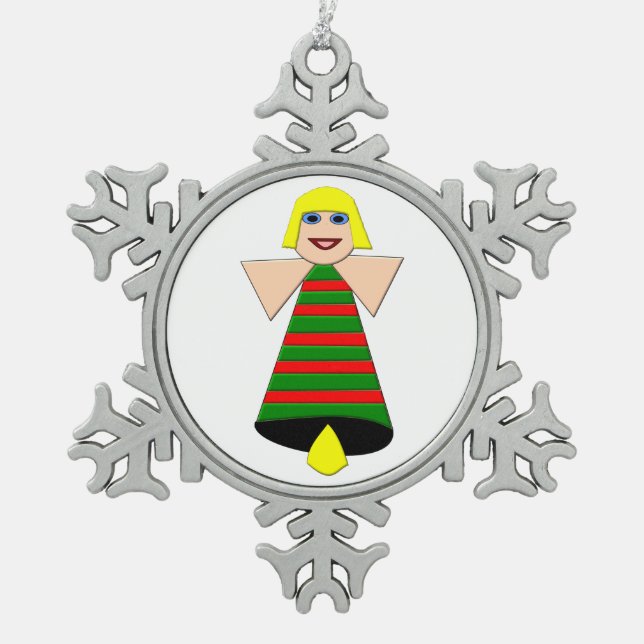 Christmas Angel Bell Ornament (Front)