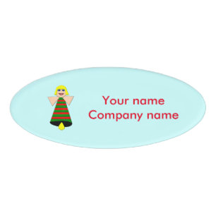 Christmas Angel Bell Personalised Name Tag