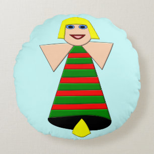 Christmas Angel Bell Pillow