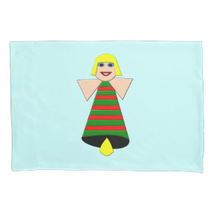 Christmas Angel Bell Pillowcase