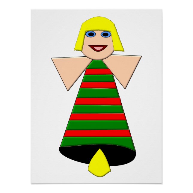 Christmas Angel Bell Poster (Front)