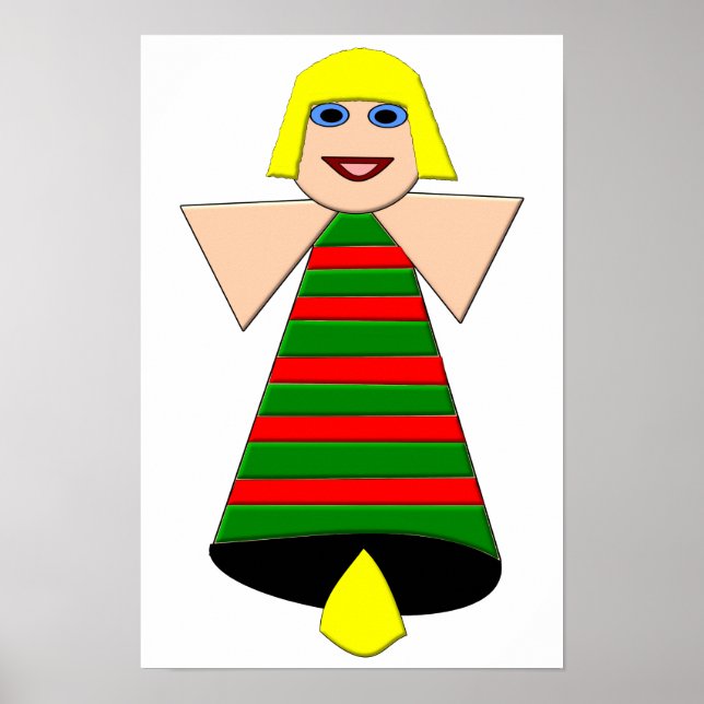 Christmas Angel Bell Poster (Front)