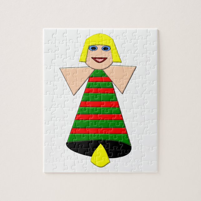Christmas Angel Bell Puzzle (Vertical)