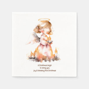 Christmas Angel Blessing Napkin