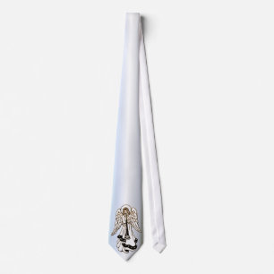 Christmas Angel Brass Trumpet Tie