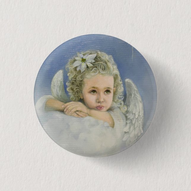 Christmas Angel Button (Front)