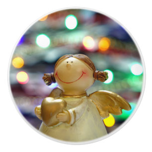 Christmas Angel Ceramic Knob