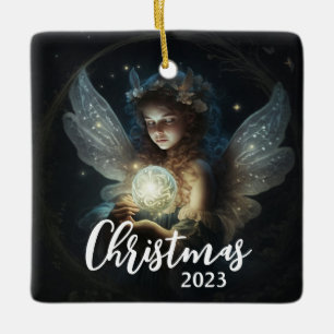 Christmas Angel Ceramic Ornament