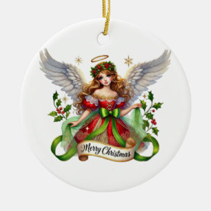 Christmas Angel Ceramic Tree Decoration