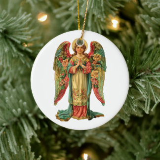 Christmas angel ceramic tree decoration