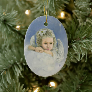 Christmas Angel Ceramic Tree Decoration