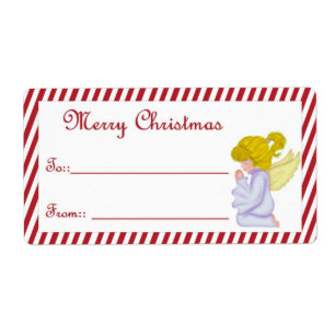 Christmas Angel D1 :: Merry Christmas Gift Labels