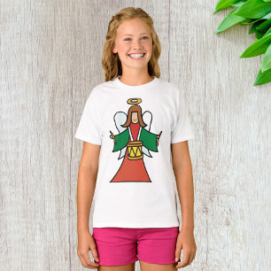 Christmas Angel Drummer Holiday Music Design  T-Shirt