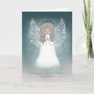 Christmas Angel Folded Holiday Card
