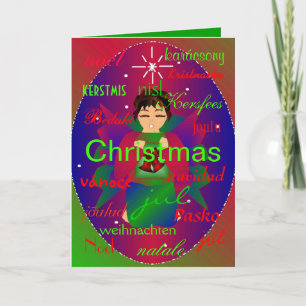 "Christmas Angel From Around The World I" Card