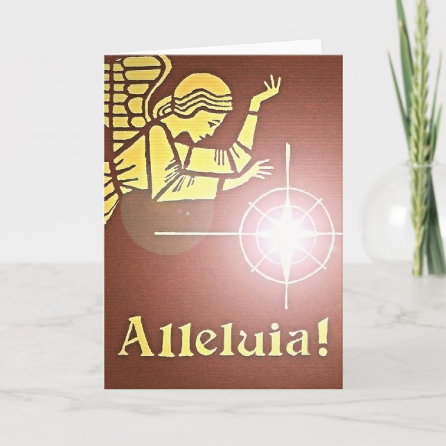 Christmas Angel Greeting Holiday Card (Front)