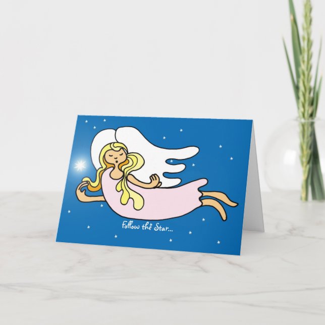 Christmas angel holiday card (Front)