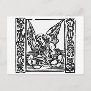 CHRISTMAS ANGEL HOLIDAY POSTCARD