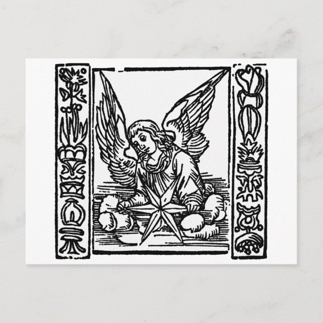 CHRISTMAS ANGEL HOLIDAY POSTCARD (Front)