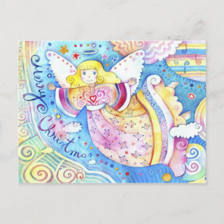 Christmas Angel Holiday Postcard