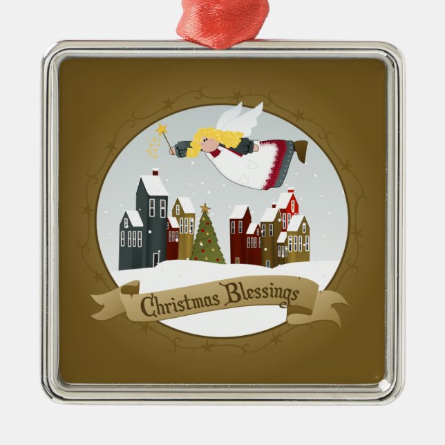 Christmas Angel | Holiday Tree Ornament (Front)