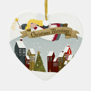 Christmas Angel   Holiday Tree Ornament