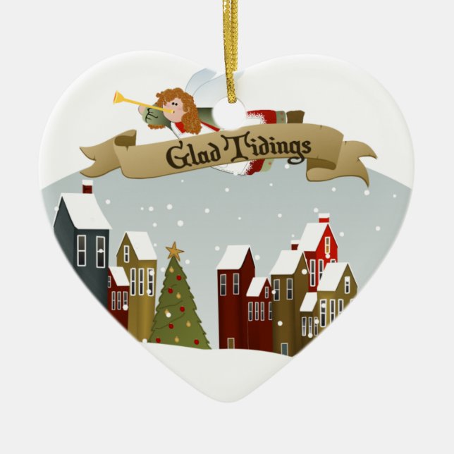 Christmas Angel | Holiday Tree Ornament (Front)