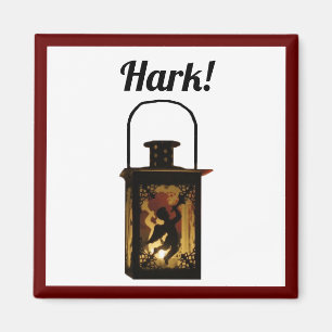 Christmas Angel Lantern Winter Holiday Decoration Magnet