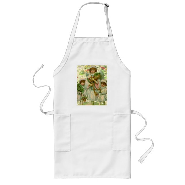 Christmas Angel Long Apron (Front)