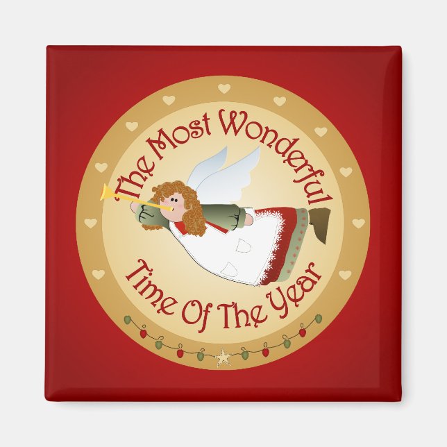 Christmas Angel Magnet (Front)
