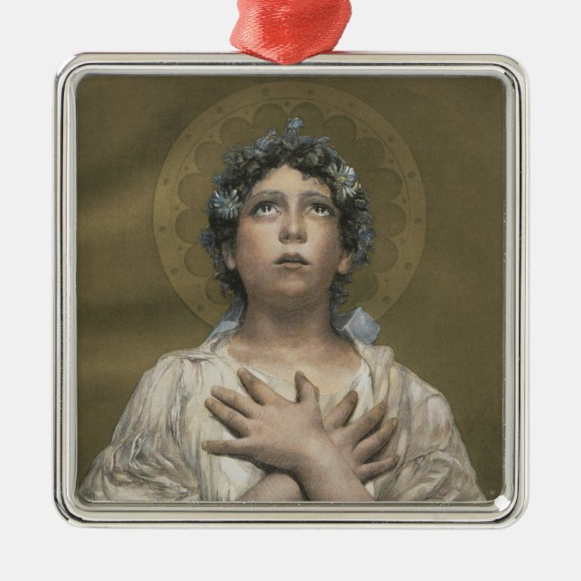 Christmas Angel  Metal Tree Decoration (Front)