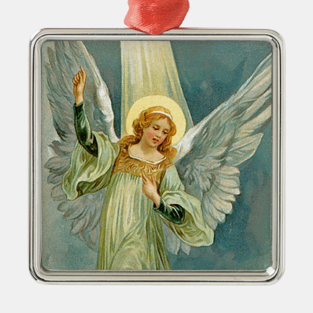 Christmas Angel Metal Tree Decoration (Front)