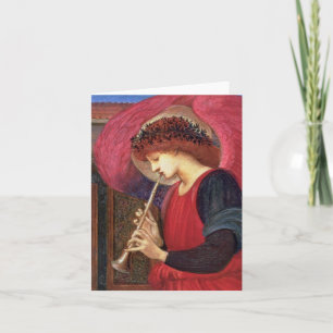 Christmas Angel Note Cards — Burne-Jones Red