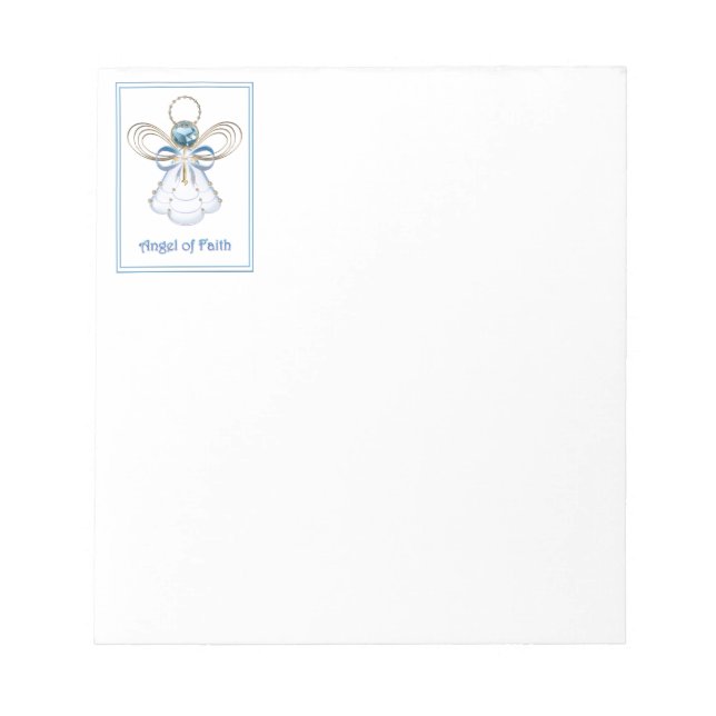 Christmas Angel of Faith Notepad (Front)