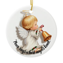 Christmas Angel Ornament with a Bell