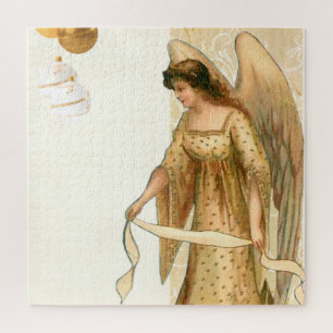Christmas Angel & Ornaments  Jigsaw Puzzle