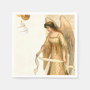 Christmas Angel & Ornaments  Napkin