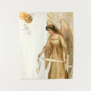 Christmas Angel & Ornaments  Tapestry