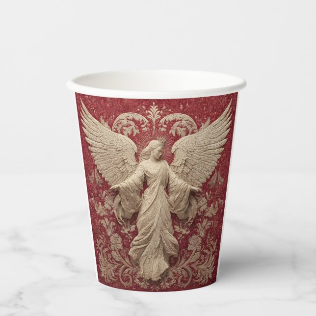 Christmas Angel Paper Cups (Front)
