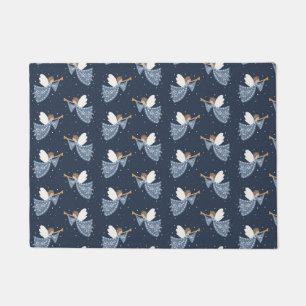 Christmas Angel Peace on Earth Holiday Heartfelt Doormat