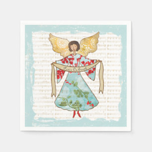 Christmas Angel Peace on Earth Napkin