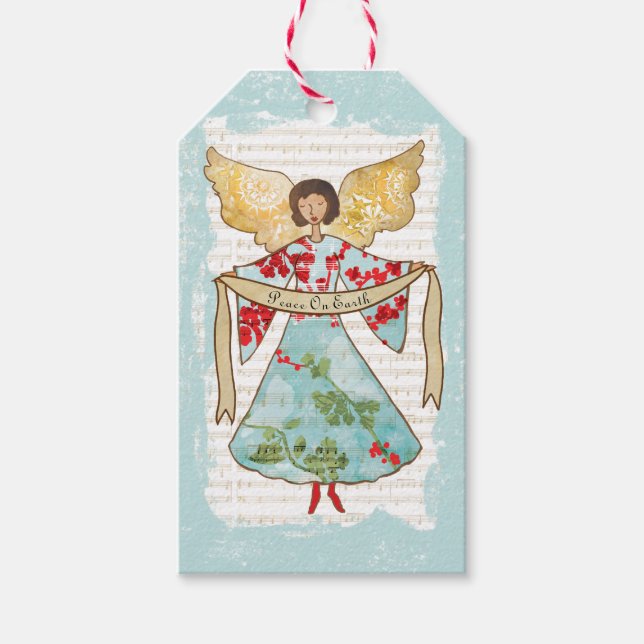 Christmas Angel Personalised Gift Tags (Front)